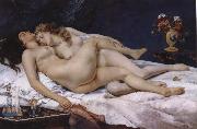 Gustave Courbet Sleep France oil painting artist